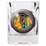 Chicago Blackhawks Square Shot Glass - 2 Oz.