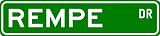 REMPE Street Sign ~ Personalized Family Lastname Sign ~ Gameroom, Basement, Garage Sign ** - B000BNB1M2
