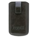 Ledertasche SlimCase von bugatti passend f&uuml;r LG Electronics KU800, KU 800, atlantic grey, Leder Tasche
