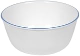 Corelle Livingware 28-Ounce Super Soup/Cereal Bowl, Dark Blue Band