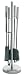 QUEENSHOME 658813 Kaminbesteck, 4-teilig