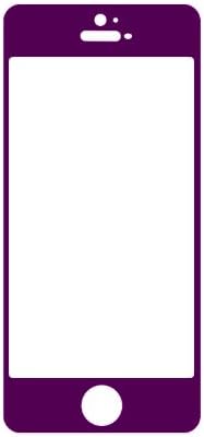 E821 Premium Tempered Glass Screen Protector for iPhone 5/iPhone 5s/iPhone 5c - (Hd,9h,0.4mm,2.5d) - Ultra Clear,anti Scratch,bubble Free,reduce Fingerprint,easy Install (purple)
