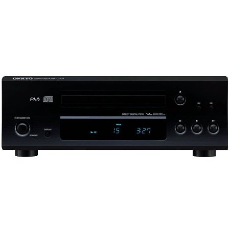 Onkyo C-733 CD-Player (VLSC, 192 kHz/24 bit D/A-Wandler, 2 optische Digitalausg&auml;nge) schwarz