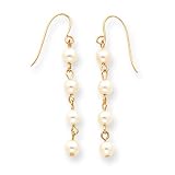 14k 3.5mm Pearl Dangle Earrings