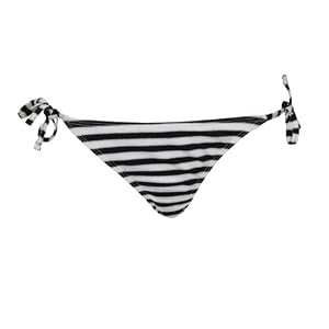 Buy 99 Degrees Striped Side Tie Bikini Swim Bottom by 99 degrees
