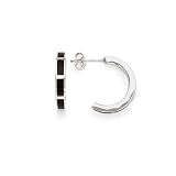 Sterling Silver Black Onyx Fashion Earrings