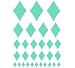 Set of 30 - Mint Green Diamonds Vinyl Wall Graphic Decals Stickers