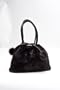 Sheared Mink Fur Handbag - Pom Pom Detail