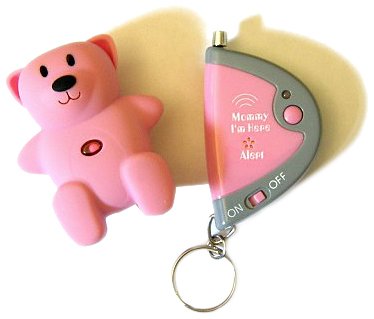 Mommy I'm Here CL305HP Hot Pink Bear Child Locator, 1-Pack