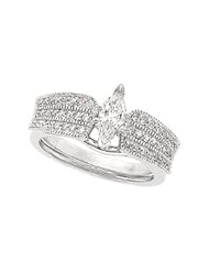 CleverEves 14K White Gold 1 3Ctw Bridal Enhancer