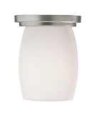 Contemporary Opal Glass 5 Wide Ceiling Light Fixture