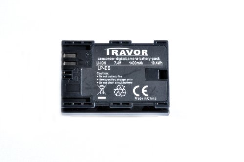 Travor TRE6 LP-E6 Li-Ionen Ersatzakku Typ Canon LP-E6 (7,4V, 1400mAh) Preisvergleich