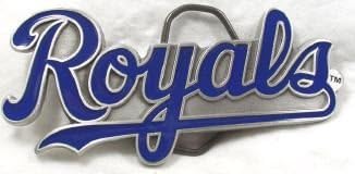 Kansas City Royals Enamel Pewter Buckle, MLB Baseball Buckle