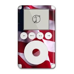 Patriotic Design iPod 3G Protective Decal Skin Sticker