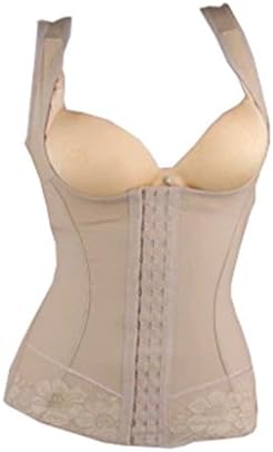 Fidella Women Abdomen Seamless Three-Breasted Adjustable Slim Shapewear XL Beige