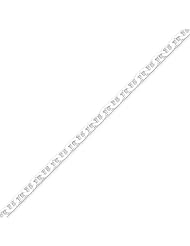 Sterling Silver 3mm Flat Anchor Chain - 18 Inch
