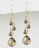 14k Gold Smokey Quartz Earrings (18 ct. t.w.)