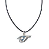 Toronto Blue Jays Official Silver Logo Leather Necklace