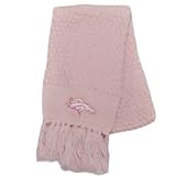 NFL Denver Broncos Fringe Winter Scarf Wrap Light Hot Pink Womens Ladies Girls