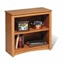 Sonoma Contemporary Oak Finish 2-Shelf Bookcase