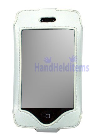 Electronics: HHI iPhone Deluxe Leather Case With Belt Clip White