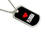 Florida Love - Military Dog Tag Luggage Keychain
