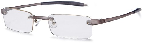 Visualites 1 Reading Glasses,Smoke Frame/Clear Lens,1.50 Strength