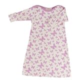 Organic Newborn Baby Nightgown Butterfly Print