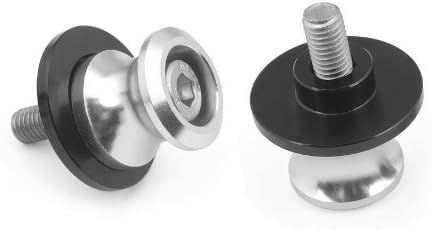 Racing Dirt Motorcycle Accessories Swing Arm Sliders Spools Set Silver Fit For Yamaha 6mm FZR1000 EXUP 1991