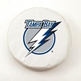 Tampa Bay Lightning White Tire Cover, Small