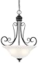 Hardware House 544890 Tuscany 18-1/2-Inch by 23-Inch Chandelier Textured Black