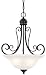 Hardware House 544890 Tuscany 18-1/2-Inch by 23-Inch Chandelier Textured Black