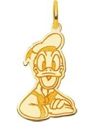 14K Yellow Gold Donald Duck Disney Charm Jewelry 23mm