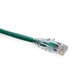 read full review Leviton 5D460-20G GigaMax 5E Slimline Patch Cord, Cat 5E, 20 Feet Length, Green