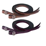 Weaver Leather REINS,SPLIT,TEXAS STAR,LT 8'