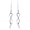 10k White Gold Diamond Twist Earrings (.06 cttw, I-J Color, I3 Clarity)