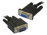 2 Metre SVGA Monitor Extension Cable 15 Male to 15 Female Black