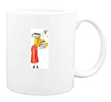 Mug with books, cartoons, librarian, goat, library, cartoon, animal