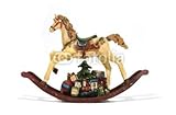 Wallmonkeys Peel and Stick Wall Decals - Christmas Rocking Horse - 72