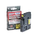 BROTHER INTERNATIONAL CORP / Tz extra-strength adhesive tapes-laminated, black on yellow, 1/4w / BRTTZS611 / Sold as 1 Each / Mfr Part # TZS611 \*/ Tz extra-strength adhesive tapes-laminated, black on