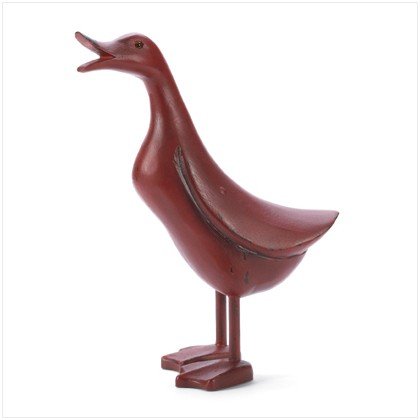 ANTIQUE BURGUNDY DUCK Decor