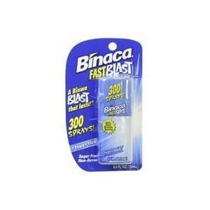 Binaca Fastblast Breath Spray Peppermint (Pack of 6)