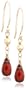 14k Yellow Gold, January Birthstone, Garnet Briolette Hook Earrings