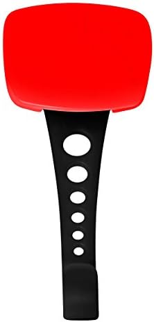 Clipzeez Lace Locks Shoelace Clips - Keep Laces Secured In Place - Patented Lace Locking Device for Runners, Athletes &amp; Kids - Guaranteed to Keep Any Shoe Lace Tied - Simple to Install - No More Dirty, Untied Or Stretchy Elastic No Tie Laces - Red