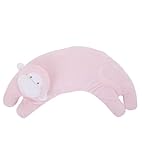 Angel Dear Curved Pillow, Pink Monkey
