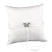 Hortense B. Hewitt Wedding Accessories Square Ring Bearer Pillow, Wings of Love, 8-Inch
