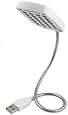 Plastic Shell White 28 LED Flexible Gooseneck USB Lamp Light