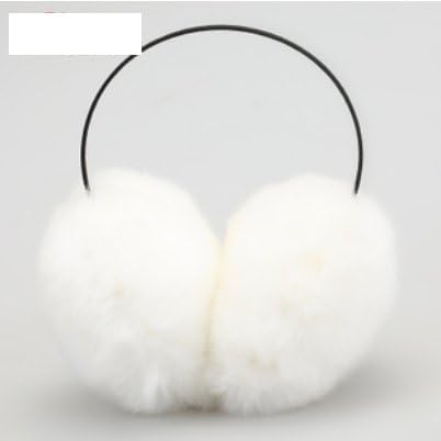 Lovely imitation rabbit fur plush earmuffs warm earmuffs white