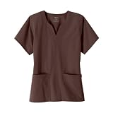 Scrub Top - Women's 2 Pocket Sweetheart Neck by Tafford Uniforms - M - Coffee Bean