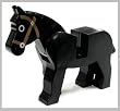 Horse (Black) - LEGO Animal Minifigure Horse (Black) - LEGO Animal Minifigure